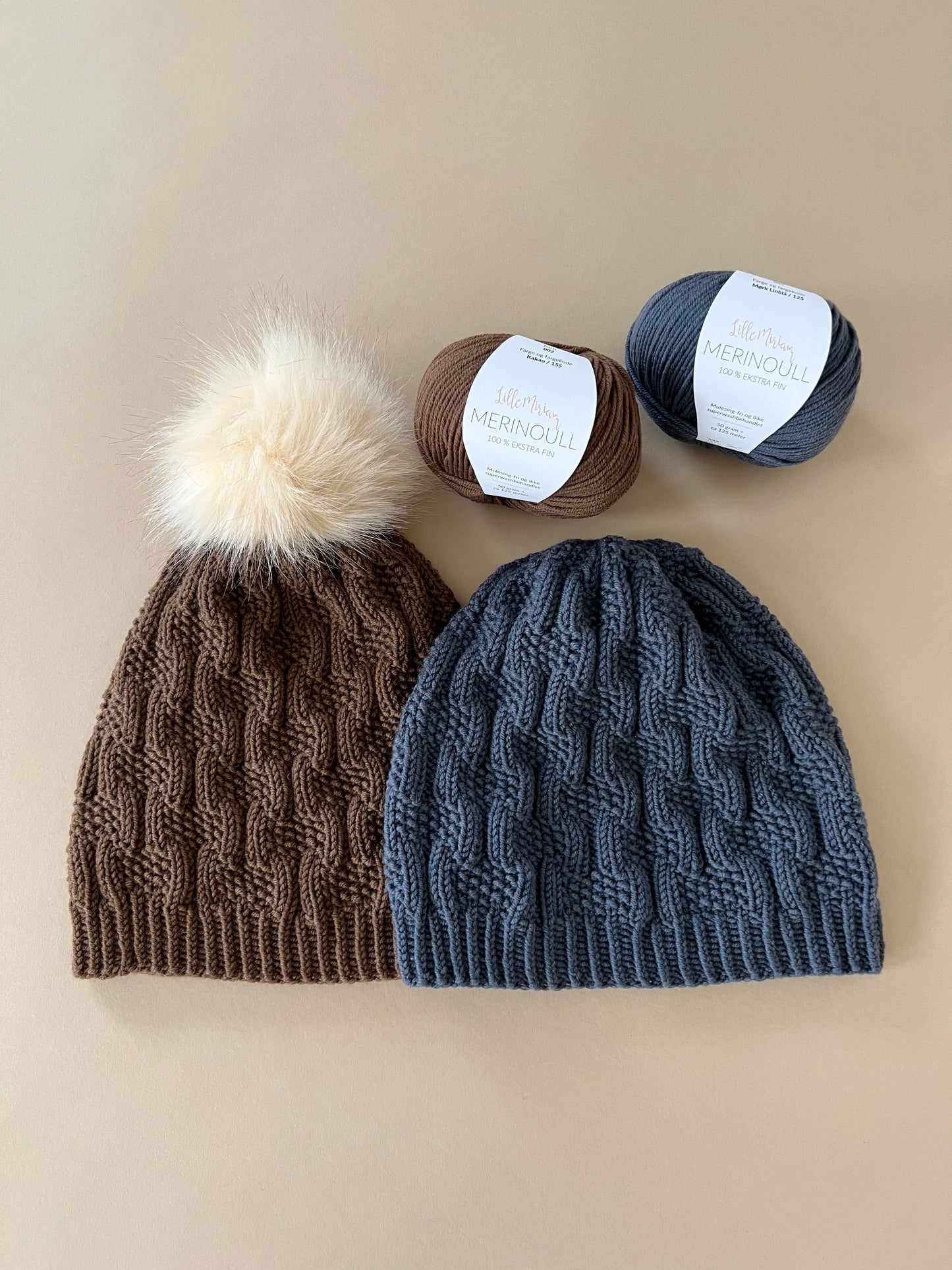 Merinoull - Mørk Linblå / Mörk Linblå 125