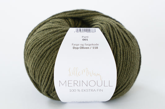 Merinoull - Dyp Oliven / Djup Oliv 118